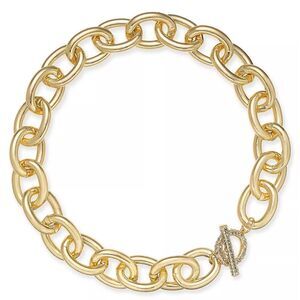 NWOT I.N.C. INTERNATIONAL CONCEPTS Gold-tone Toggle Chain-Link 18" Necklace
